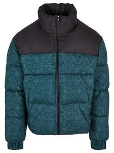 Зимняя куртка Urban Classics, цвет bottlegreen damast aop