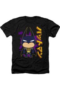 Футболка / футболка Batman Cute Kanji Adult Heather Gildan, черный