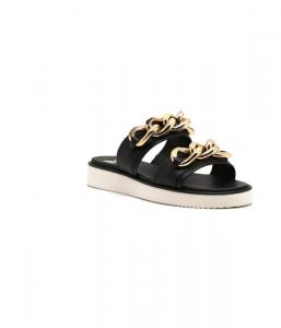 Сандалии женские Michael Kors Scarlett кожаные с цепью, черный