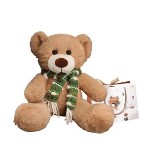 Плюшевая кукла милый медвежонок 35 см высотой OU DI PIG, зеленый