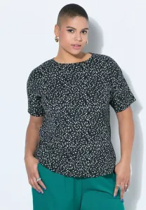 Футболка с минималистичным цветочным принтом Studio Untold, Black