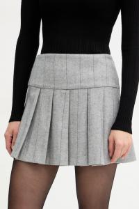 Юбка из смесовой шерсти MAX&Co. Max&Co., серый