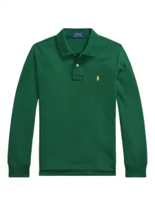 Рубашка поло с длинными рукавами POLO RALPH LAUREN KIDS, зеленый