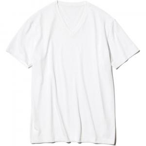 Uniqlo Футболки унисекс, белые, с V-образным вырезом