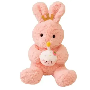 Плюшевая кукла Cake Bear и Cake Rabbit высота 40 см OUYIN