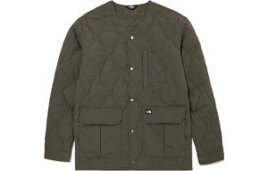 Стеганая куртка унисекс темно-синего цвета хаки The North Face, хаки