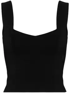 Трикотажный топ Jordana A.L.C., черный
