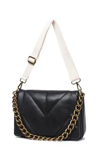 Сумка через плечо с цепочкой Raffaella, черный