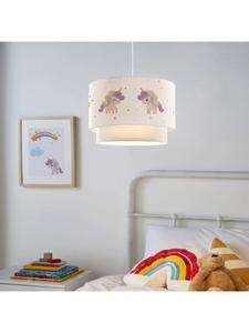 Подвесной светильник Lurgan в фиолетово-розовом цвете (В)70 см (Г)30 см lux.pro