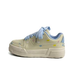 City camel Женские противоскользящие скейтерские кеды низкие светло-желтые, цвет Light Yellow