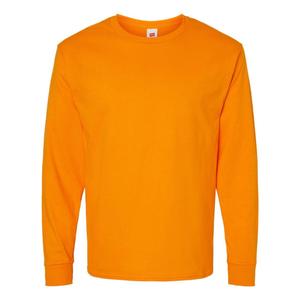Футболка Hanes Essential-T с длинным рукавом, цвет tennessee orange
