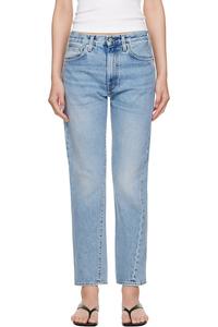 Джинсы с перекрученным швом Toteme, синий