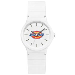 Dickies Наручные часы кварцевый механизм силиконовый ремешок белый циферблат унисекс коробка лимитированная серия