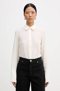 Шелковая рубашка Patrizia Pepe, бежевый