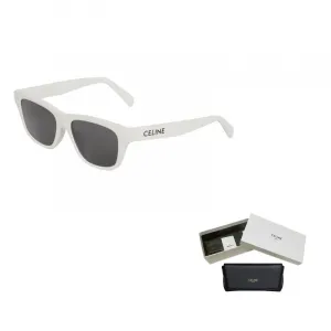 CELINE Монохромные солнцезащитные очки из ацетата, White