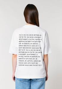 Футболка с принтом YOU GO GIRL BACK HEAVYWEIGHT Mira Paris, белый