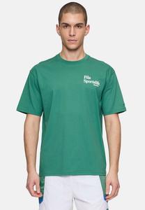 Футболка с принтом LENS Fila, зеленый