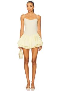 Мини-платье Keke Majorelle, butter yellow