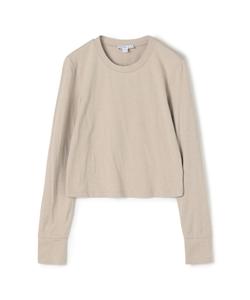 Укороченная футболка из хлопка и полиэстера WMTP3925