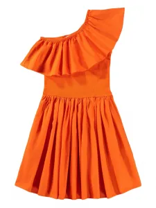 Платье Chloey на одно плечо с оборками Molo, оранжевый