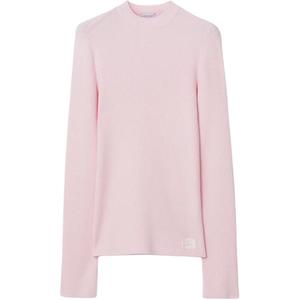 Свитер с лого rib knit Burberry, розовый