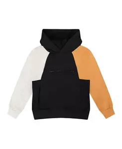 Детская флисовая толстовка с капюшоном и карманом на молнии - для малышей. Deux Par Deux, черный