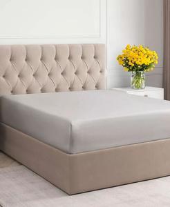 Стандартная простыня из микрофибры с двойной щеткой CGK Unlimited, серый