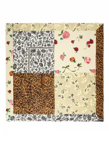 Шарф с цветочным принтом Bimba Y Lola, бежевый