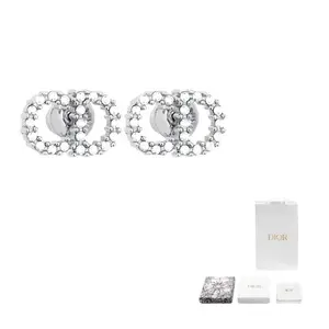 DIOR Сережки женские серебряные