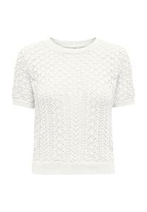 Свитер с ажурной вышивкой Only, цвет cloud dancer