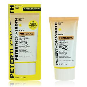 Солнцезащитный тонирующий крем Peter Thomas Roth Max Mineral, 1,7 унции, SPF 45, прозрачный