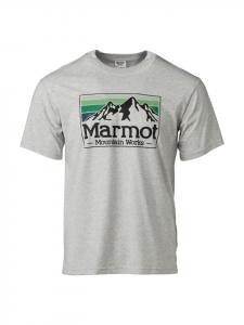 Marmot Футболка MMW Gradient Tee SS серого цвета