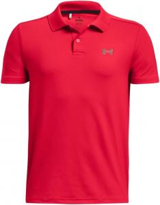 Under Armour Boys Matchplay Golf Polo, (600) Red/Black