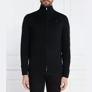 Шерстяной свитер обычного кроя Karl Lagerfeld, черный