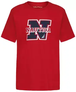 Футболка Block N Crewneck для малышей и мальчиков Nautica, красный