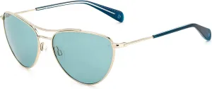 Солнцезащитные очки Rag & Bone унисекс rag & bone, Oga/Qt Gold Teal