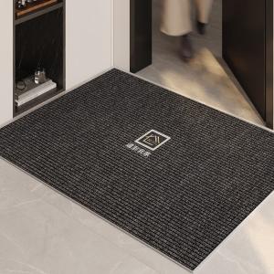 Xinglianxin Ковер 140х160 см для прихожей, грязеотталкивающий, моющийся, набивной, черный с золотом