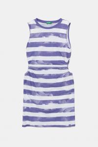 Детское хлопковое платье United Colors Of Benetton, фиолетовый