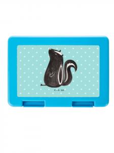 Mr. & Mrs. Panda Бенто-бокс «Скунс, сидящий без слов» в бирюзовой пастельной гамме