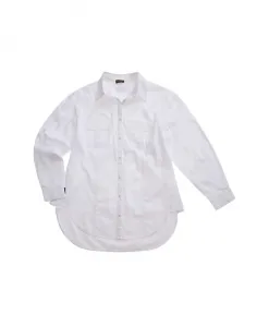 Белая полупрозрачная блузка Magee Blauer, белый