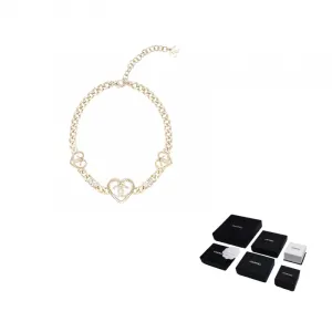 Двойная металлическая цепочка C для женщин CHANEL