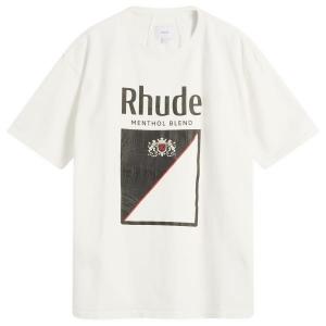 Футболка Collins fumar Rhude, Vintage White / Black / Red