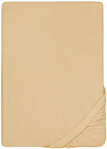 Простыня Biberna на подкладке "Пепе", мягкая махровая ткань стрейч 90-100х190-200 см, 1 шт., цвет orange