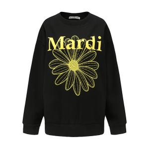 Свитшот Unisex MARDI MERCREDI, Темно-синий (Белый старинный)