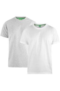 Футболки Fenton Kingsize D555 с круглым вырезом (2 шт.) Duke Clothing, серый