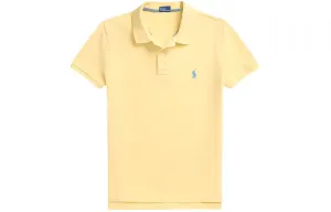 Хлопковая поло Polo Ralph Lauren, желтый