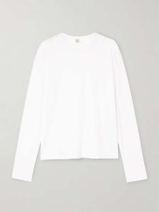 Футболка из смеси лиоцелла, тенселя и органического хлопка Toteme, белый