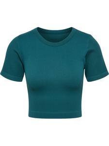 Hummel Футболка "Pulse Seamless Rib W T-Shirt S/S" зеленого цвета