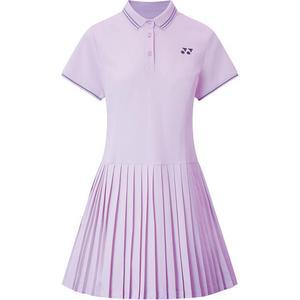 Женское платье с коротким рукавом YONEX, фиолетовый