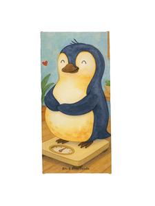 Mr. & Mrs. Panda Дизайн полотенца "Диета пингвина" без слогана, белого цвета